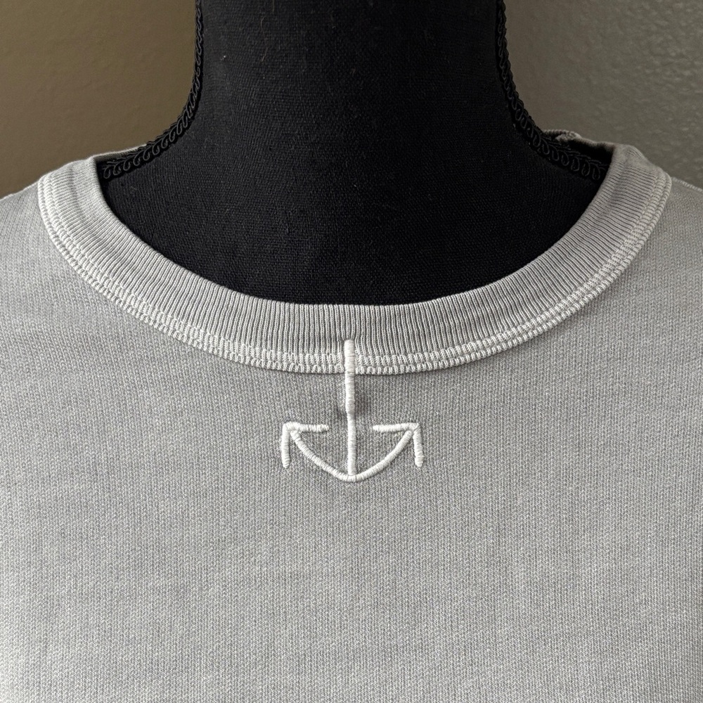 Kiel James Patrick Gray Coastal Crewneck Sweatshirt - Picture 2 of 7